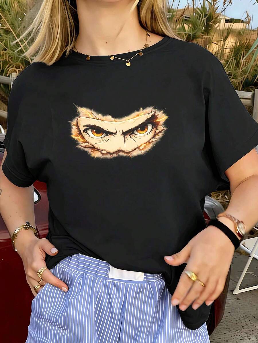 Women T-Shirts - Black - View 1