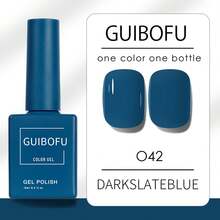 Brand GUIBOFU 1pc No.042 Gel Nail Polish - Navy Blue - View 4