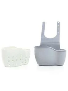 3/1pc Minimalist Adjustable Faucet Hanging Drain Rack, Silicone Quick Dry Sponge Holder With Flexible Strap, Non-Slip Waterproof Mold-Proof Space-Saving Design, Dual-Use For Sink Side & Countertop, Organizer For Sponges Rags Dish Brushes - One Size Fits All - View 11