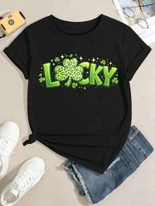 Dam-T-shirts - Svart - Visa 2