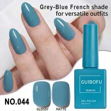Brand GUIBOFU 1pc No.044 Gel Nail Polish - Dusty Blue - View 4