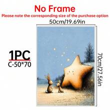 1/3pcs Moon And Deer Themed Kids Room Wall Art, Whimsical Fox Art Print | Dreamy Decor, Fairy Tale Rabbit Themed Kids Room Wall Art | Whimsical Starry Sky Wall Decor. Starry Sky Forest Themed Kids Room Decoration,Canvas Wall Art Posters For Room Home Decor Room Decor AestheticOptional Frame Room DecorRoom Decoration Stuff Wall Decor Bedroom Decor Baby Room Decoration Living Room Decor Office Decor - Multicolor - View 31