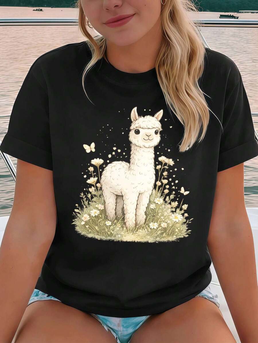 Women T-Shirts - Black - View 1