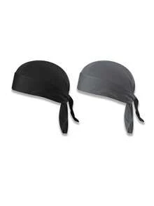 1 pieza/2 piezas Diadema/Pañuelo tipo gorro de pirata unisex, gorra deportiva de secado rápido para exteriores para senderismo, escalada, correr, verano, playa, vacaciones, festivales, viajes - A - Ver 23