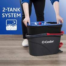 O-Cedar EasyWring RinseClean Spin Mop And Bucket System, Hands-Free System - 1 - View 6