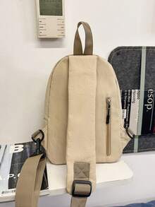 Lightweight Drawstring Crossbody Sling Bag | Men's Black Nylon With Side Pocket | Adjustable Wide Strap Water-Resistant - Multicolor - View 6