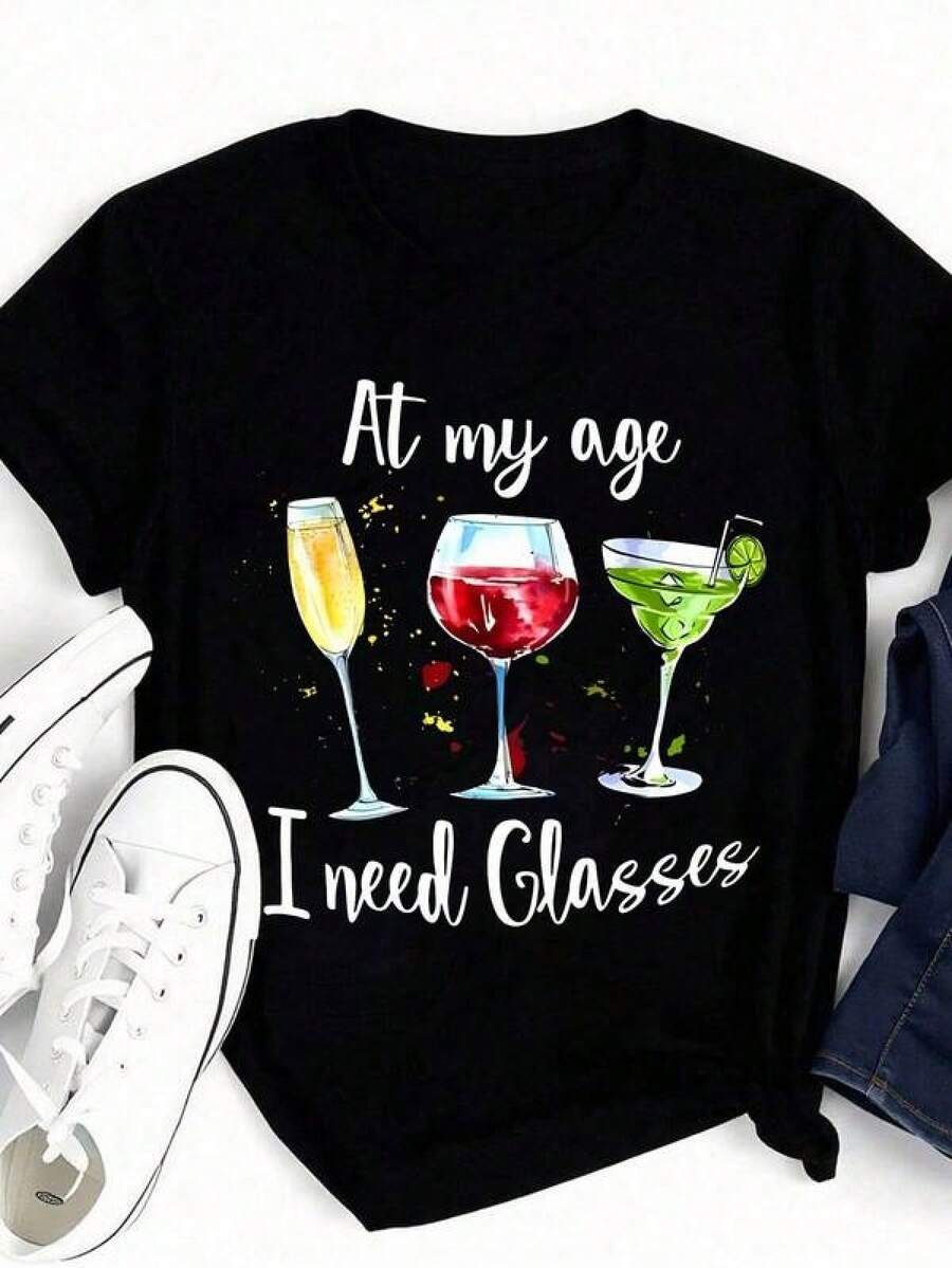 Women T-Shirts - Black - View 1