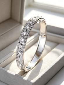 1pc Vintage Style Bracelet, Lace Pattern Rhinestone Inlaid Design, Luxury Elegant Bracelet - Bracelet - View 3
