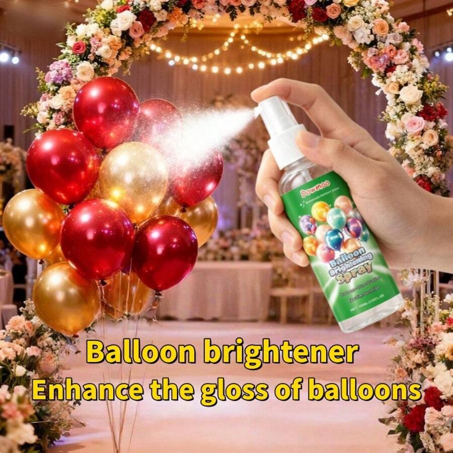 Bình xịt làm sáng bóng bay, được thiết kế để tạo vẻ ngoài rực rỡ cho bóng bay trong các bữa tiệc, tăng cường độ sáng bóng và lấp lánh cho bóng bay, giúp trang trí tiệc và ngày lễ bền lâu hơn. - A - Xem 1