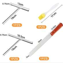 Crepe Spreader Spatula Kit DIY Kitchen Tool Silver - Silver - View 5