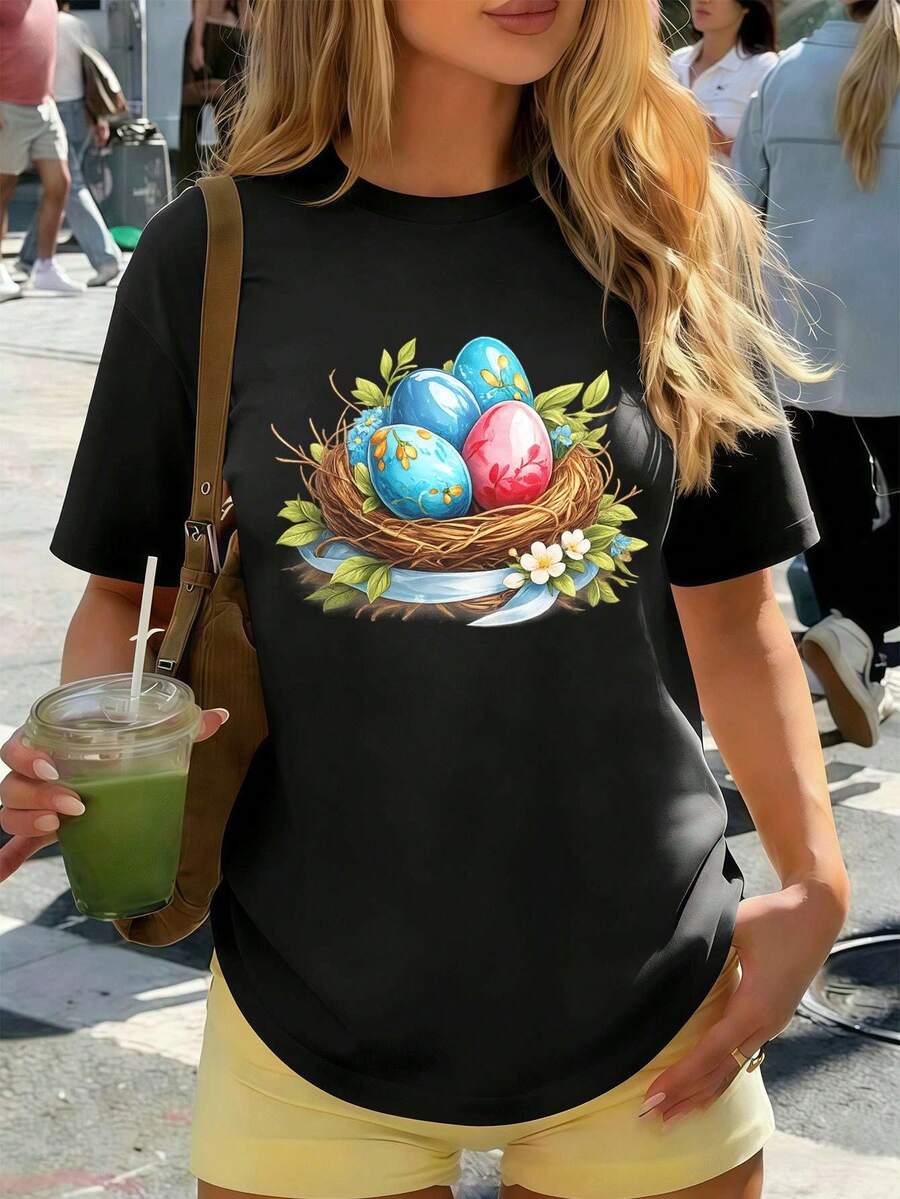 Women T-Shirts - Black - View 1