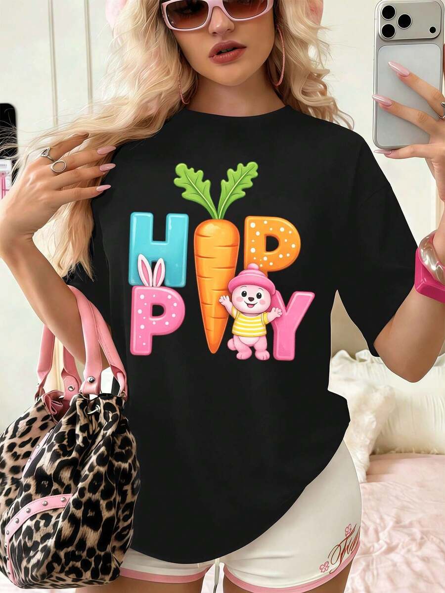 Women T-Shirts - Black - View 1