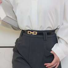 1pc Adjustable Elastic Waist Belt, Suitable For Summer, Autumn, Daily And Outdoor Use - Black - View 9