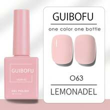 Brand GUIBOFU 1pc No.063 Gel Nail Polish - Watermelon Pink - View 6