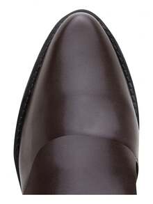 Beira Rio Women's Ankle Boot With Chunky Heel And Zipper For Winter - Rust Brown - View 3