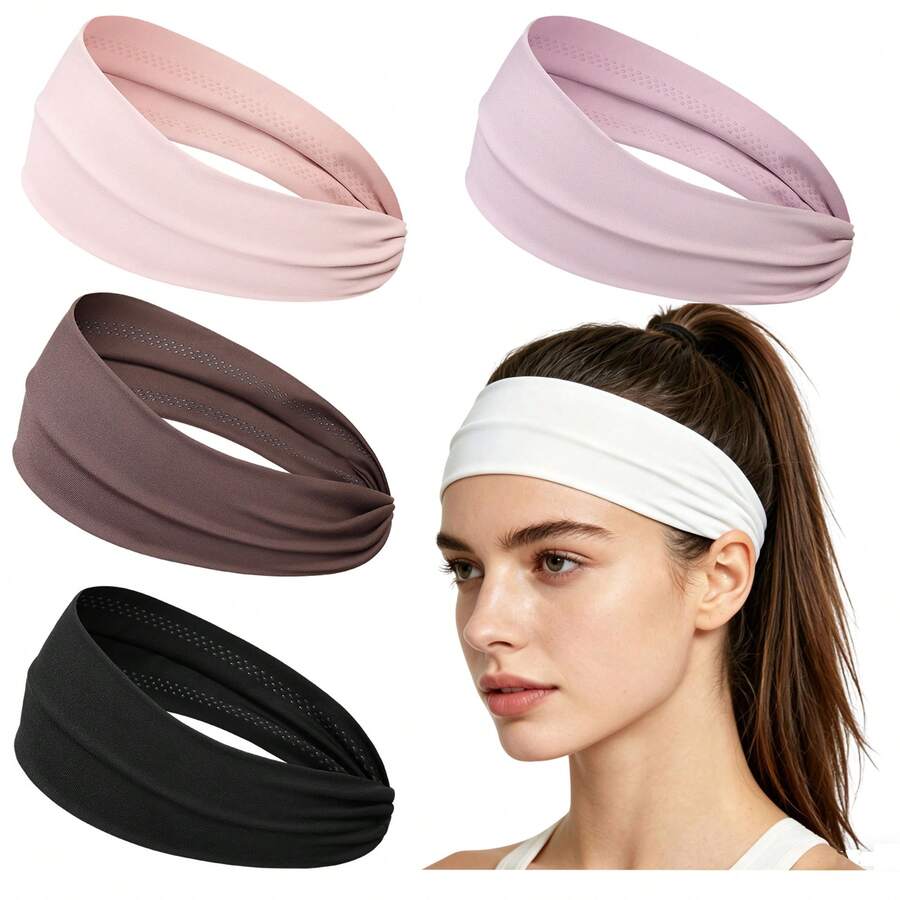 Diadema deportiva antideslizante de moda para hombres y mujeres, adecuada para correr en verano, absorbe el sudor, suave como una nube, de alta elasticidad - Multicolor - Ver 1