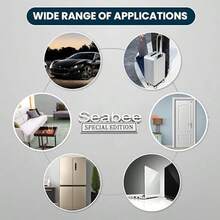 2PCS Seabee Edition 3D Metal Car Decals For Fender Trunk Tailgate Military-Themed Adhesive Badge Sticker In Silver Gray Durable Weatherproof Auto Accessory For SUV Truck Laptop - Silver/Black - View 6