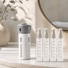 4-In-1 Leak-Proof Refillable Travel Bottles, Compact Liquid Containers Suitable For Travel And Daily Use - Multicolor - View 1