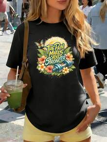 Women T-Shirts - Black - View 1