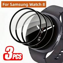 适用于三星 Galaxy Watch 8 40mm/44mm/8 Classic Ultra 的 3 片装屏幕保护膜，3D 全覆盖，轻薄灵敏 - 彩色 - 查看 3