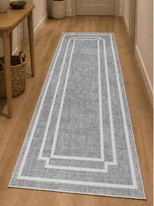 Modern Non-Slip Kitchen Runner Rug, Washable Minimalist Floor Mat for Home Decor, Bedroom, Livingroom Rug, Made in Turkiye 80x200 cm, 80x300 cm,100x200 cm, 120x180 cm - 淺灰色 - 查看 5