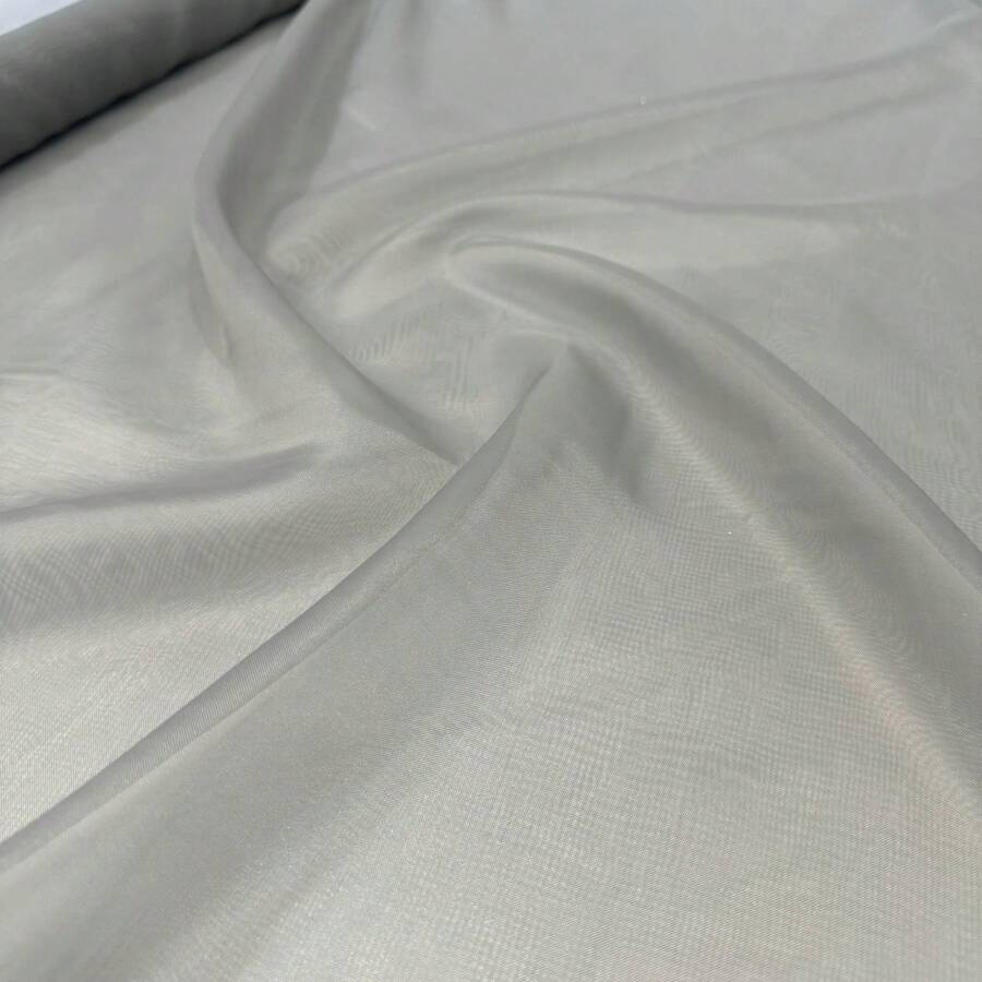 Plain Voile Fabric, Assorted Colors, 3.00m (Width), Curtains, Decoration - 淺灰色 - 查看 1
