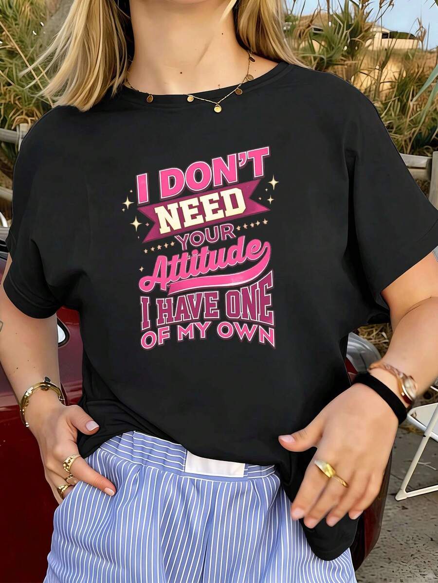 Women T-Shirts - Black - View 1