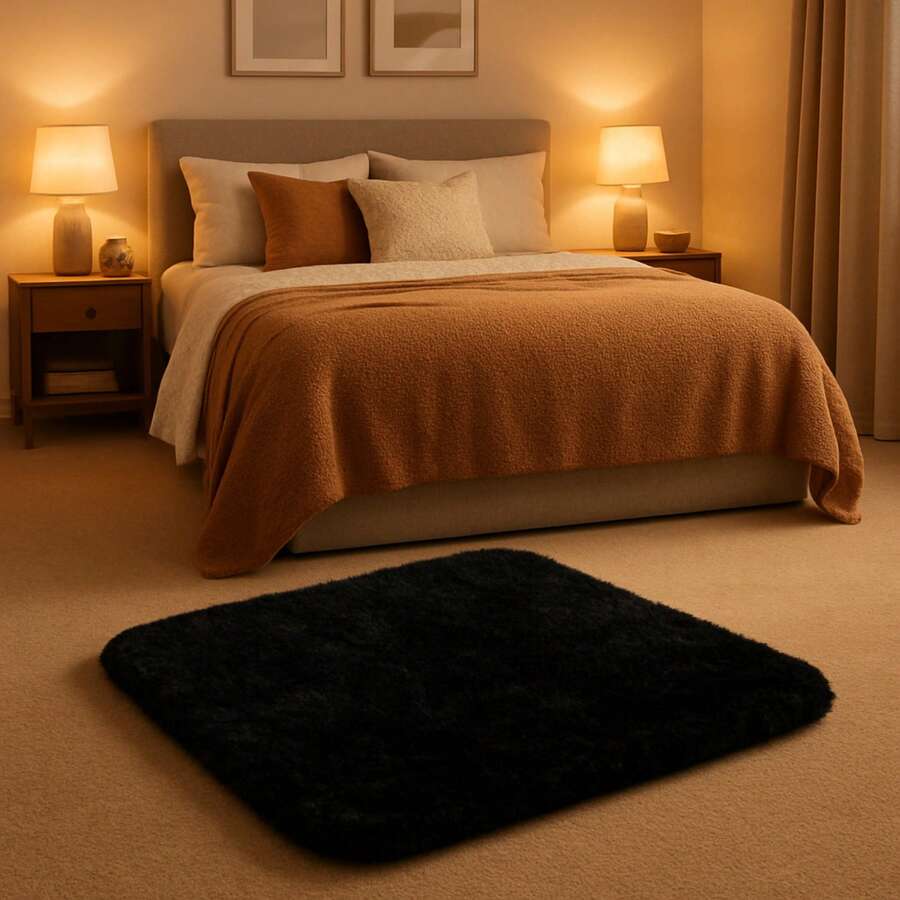 The Perfect Finishing Touch: Modern Rugs For Stylish Bedrooms BEAUTTY HOME - Black - View 1