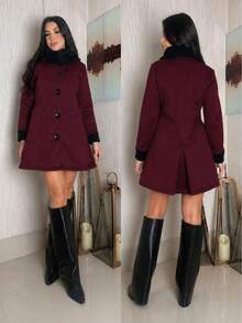 Jacket - Burgundy - View 2