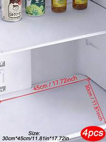 4/8入 30cm*45cm/11.81in*17.72in 小號防滑花卉冰箱墊 - 防水、防油、可水洗、易清潔 - 適用於層架、玻璃層架、櫥櫃、抽屜和冰箱 - 花朵/多色 - 查看 13