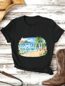 Women T-Shirts - Black - View 2
