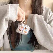 1 chiếc ốp bảo vệ hình chó Dachshund phù hợp với Pro thế hệ 2, tương thích với tai nghe Apple 3 màu vàng hình mèo. - Nhiều màu - Xem 3