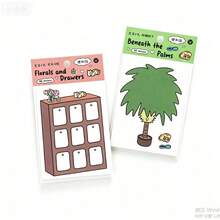 Minimalist Cute Reusable Sticky Notes, Infeel.Me No Residue Self-Adhesive Memo Pad, Student Handwritten Diary Notebook, Stationery - one-size - View 7