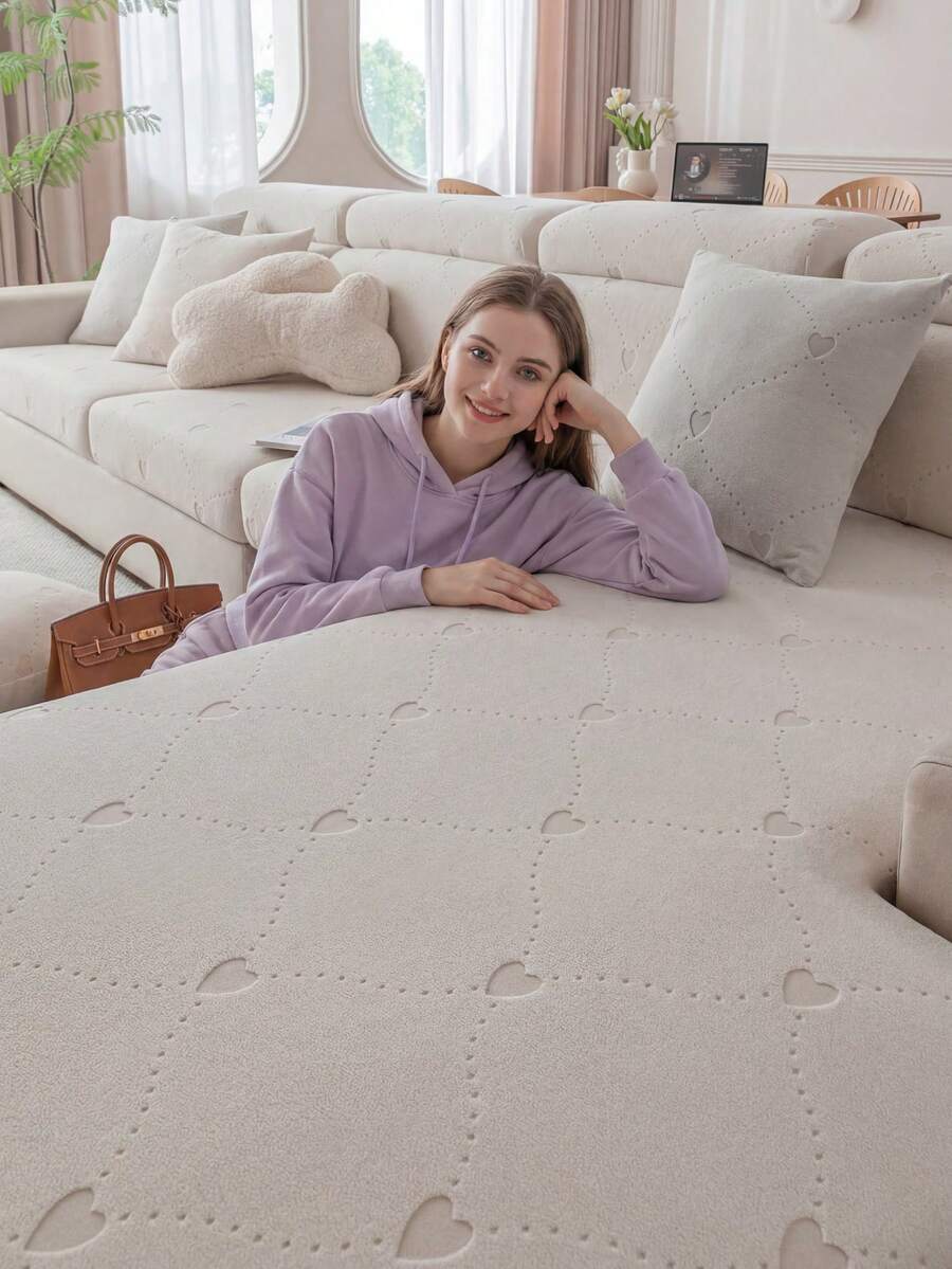 1 tấm bọc ghế sofa co giãn, chống trượt, phủ toàn bộ bề mặt, dùng được cả bốn mùa, chất liệu vải dày dặn, có thể giặt máy, chống bụi, thân thiện với thú cưng, có thể điều chỉnh kích thước cho phòng ngủ, văn phòng, phòng khách, ghế sofa hình chữ L và ghế sofa 1/2/3/4 chỗ ngồi.