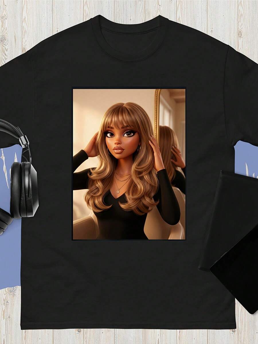 Women T-Shirts - Black - View 1
