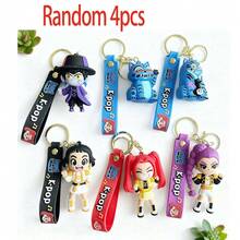 Elegant Keychain Aesthetic Decorative Pendant Ideal For Car Key Decoration School Bag Ornament Fan Themed Daily Matching Small Accessory Storage And Peripheral Display Random Delivery(Plastic Bag Packaging)(Color Difference And Defects Are Within The Normal Range) - Multicolor - View 2