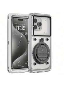 Ốp điện thoại chống nước đa năng 6.9 inch dành cho lặn biển, tích hợp chức năng tự kiểm tra, điều khiển cảm ứng dưới nước và giá đỡ, phù hợp với mọi dòng điện thoại, chống sốc và chống rơi. - Nhiều màu - Xem 15
