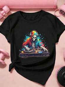 Women T-Shirts - Black - View 2