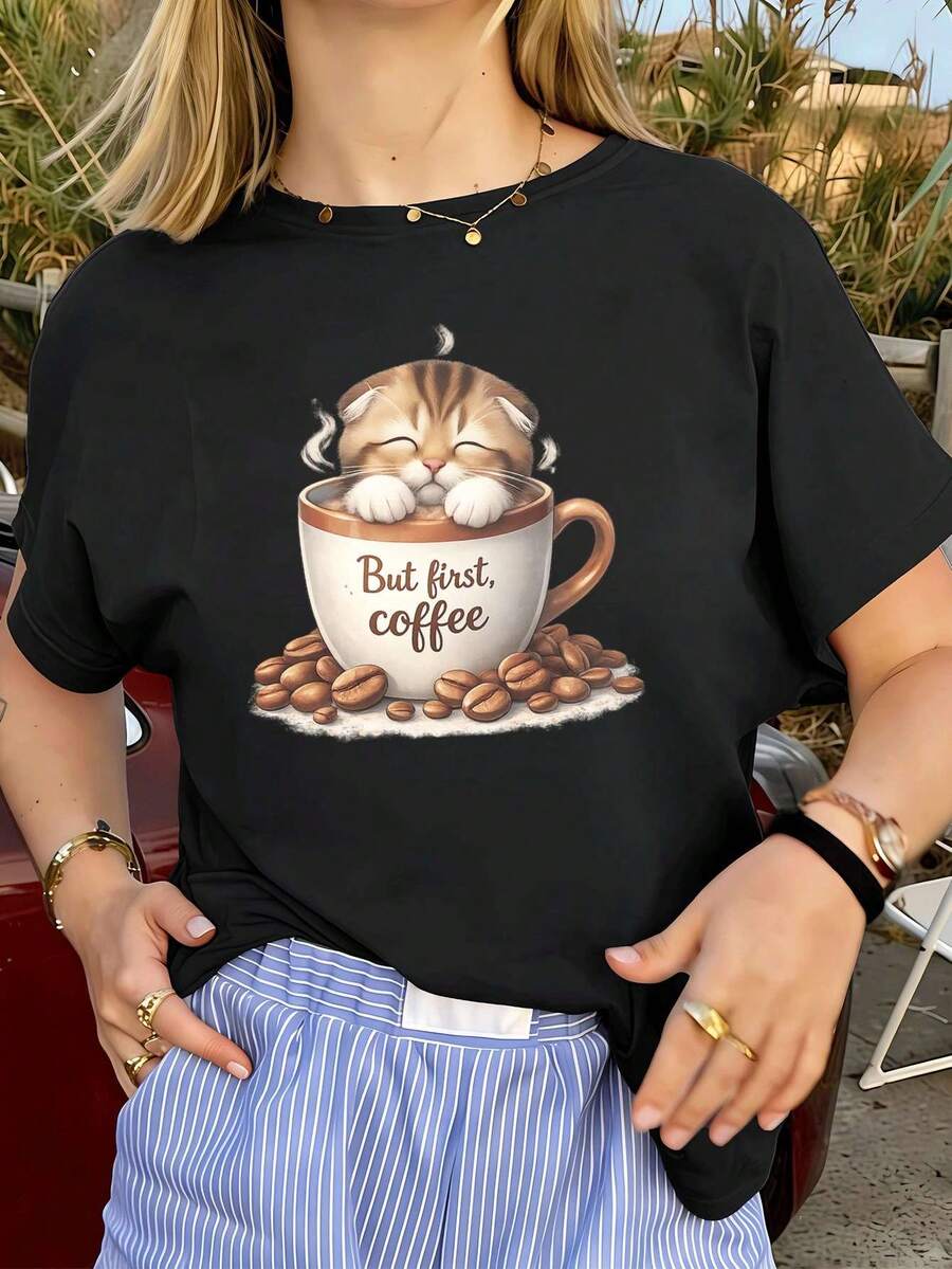Women T-Shirts - Black - View 1