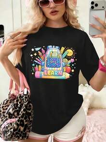 Women T-Shirts - Black - View 1