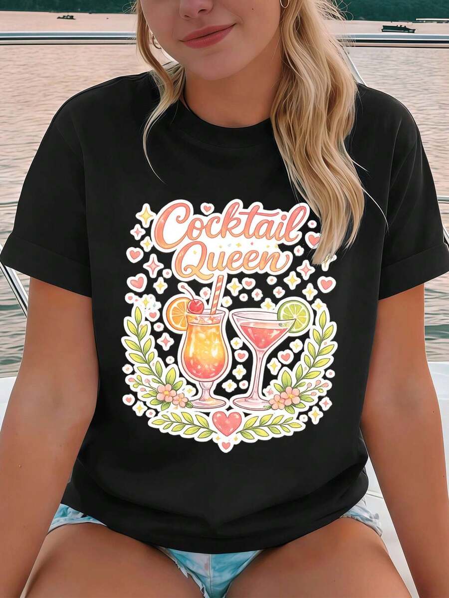 Women T-Shirts - Black - View 1