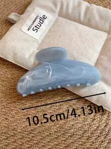 Bộ 2 kẹp tóc nhựa nhẹ màu xanh trắng, dài 10,5cm, kiểu dáng thời trang, đa năng, thanh lịch, thiết kế tối giản, phù hợp với tóc dày, thô, dùng hàng ngày, thường ngày, dự tiệc, đi làm, đi nghỉ mát, buộc tóc đuôi ngựa, búi tóc, rửa mặt, trang điểm, phối đồ, chụp ảnh. - Nhiều màu - Xem 2