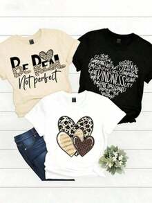 camisetas de manga corta para Prenda individual, no un conjunto de 3 piezas, 1 piezas/set de camisetas de manga suitable for streetwear, daily outings, camping, concerts, hip-hop, rock, and rap events estilo retro americano, diseño con estampados de nombres de ciudades, suaves al tacto cómodas y versátiles, elige 1 de 3 modelosAdecuado para la Semana Santa y la PascuaAdecuado para la Semana Santa y la Pascua - Blanco - Ver 6