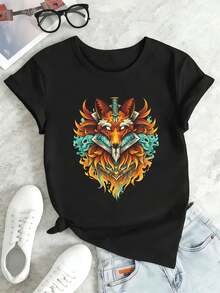 Women T-Shirts - Black - View 2