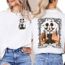 Retro Mickey Halloween Shirt, Vintage Disney Tee, Minnie Ghost Shirt, Halloween Party 2025, Cozy Fall Style--Disneys Disneyland Paris The Magic Kingdom Disneyesque The House Of Mouse Mickey Mouse Empire Modest Summer Outfits Take That T Shirt Summer Coord Tops For Women Summer Summer Clothes Women Summer Clothes Summer Tops Summer Tops Women Summer Co Ord Summer Top Summer Outfits White Top Black Top Holiday Outfits For Women  Tops For Women Summer Holiday Gifts Valentine's Day Gifts Earth Day Gifts Oktoberfest Gifts Summer Bank Holiday Gifts - 白色 - 查看 1