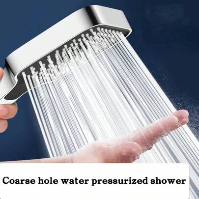 Đầu vòi sen cầm tay điều chỉnh được, thiết kế vuông vức mạ điện bền bỉ không phai màu, phạm vi phun rộng và áp lực cao, giao diện đa năng 4 inch, tay cầm thiết kế tiện dụng cho cảm giác cầm nắm thoải mái, đường dẫn nước bên trong cách nhiệt chống bỏng, vòi phun silicon tự làm sạch chống tắc nghẽn.