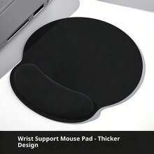 1pc Ombre Rubber Mouse Pad, Thickened Anti-Slip Mouse Pad With Wrist Rest, Non-Slip Mouse Pad For Office, Computer, School, Gaming, Desk Accessories, Suitable For Men And Women - One Size Fits All - View 7