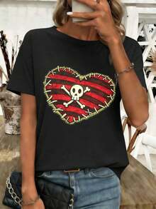 Women T-Shirts - Black - View 1