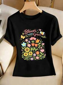 Women T-Shirts - Black - View 2