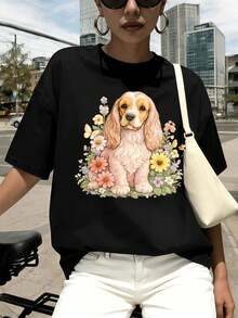 Women T-Shirts - Black - View 1